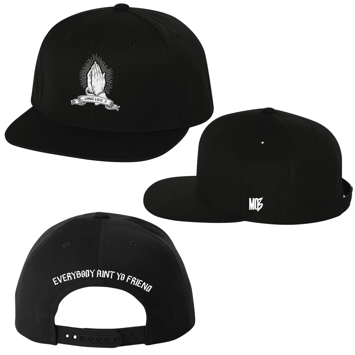 LONG LIVE 3 Memorial Hat - Black